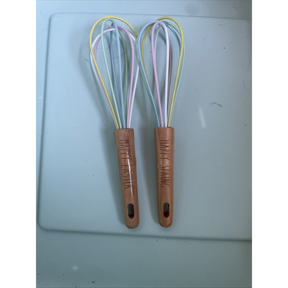 Rae Dunn 2 Piece Mini Whisk Set Pastel Easter Spring